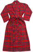 NORTY Mens S-2XL Red Tartan Plaid Bath Robe 34111